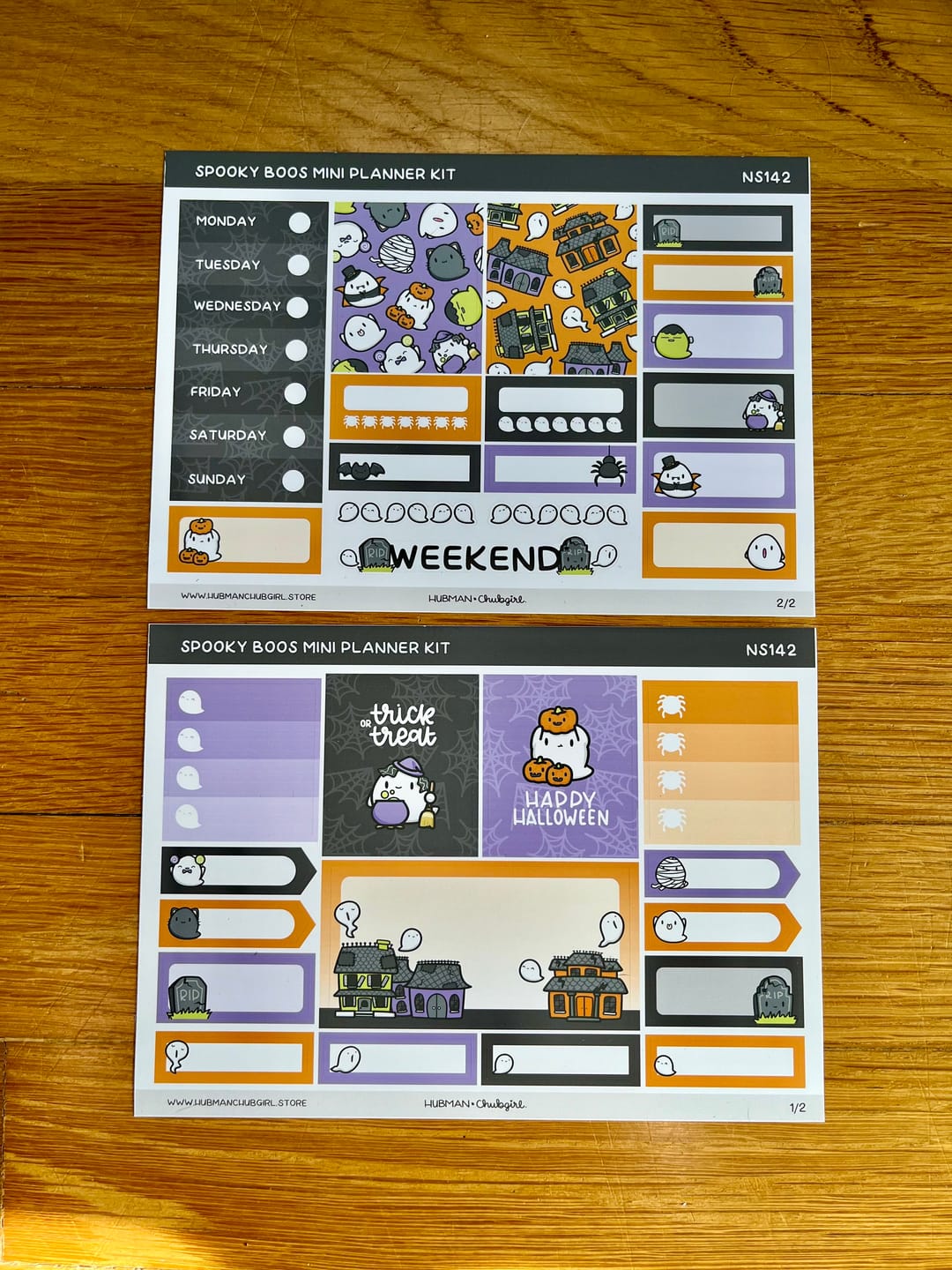 Customer photo review of Halloween Mini Planner Kit (Set of 2)