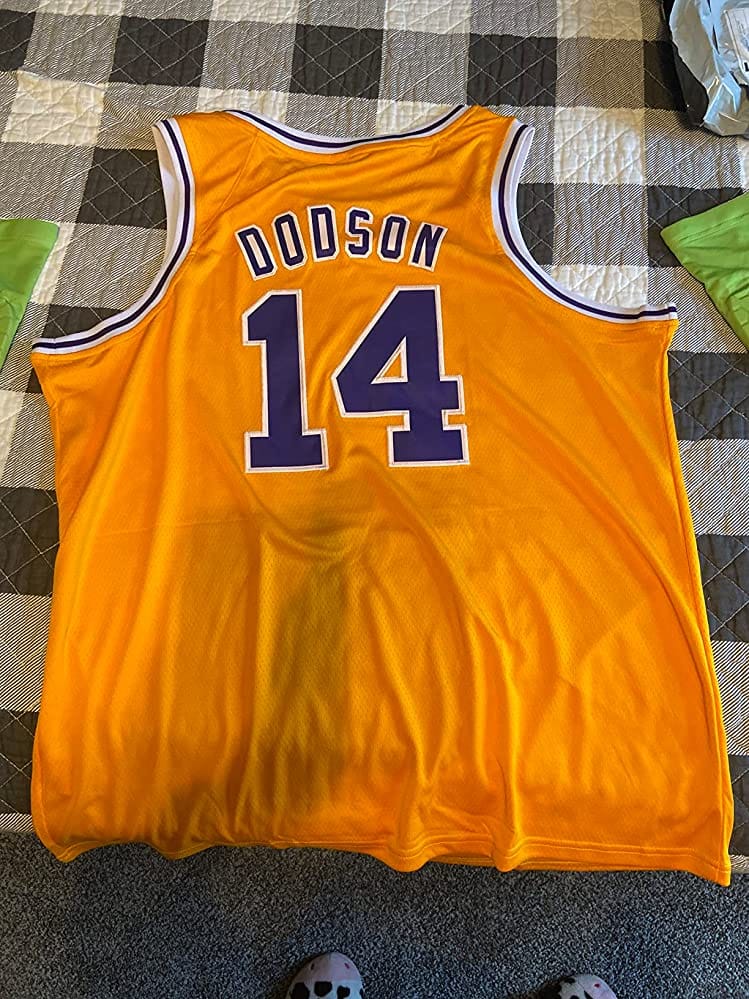 Customer photo review of Custom Black Yellow Double Side Sets Design Sportswear Basketball Jersey