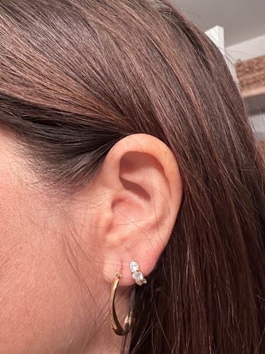 Customer photo review of Bliss Hoops - Gold