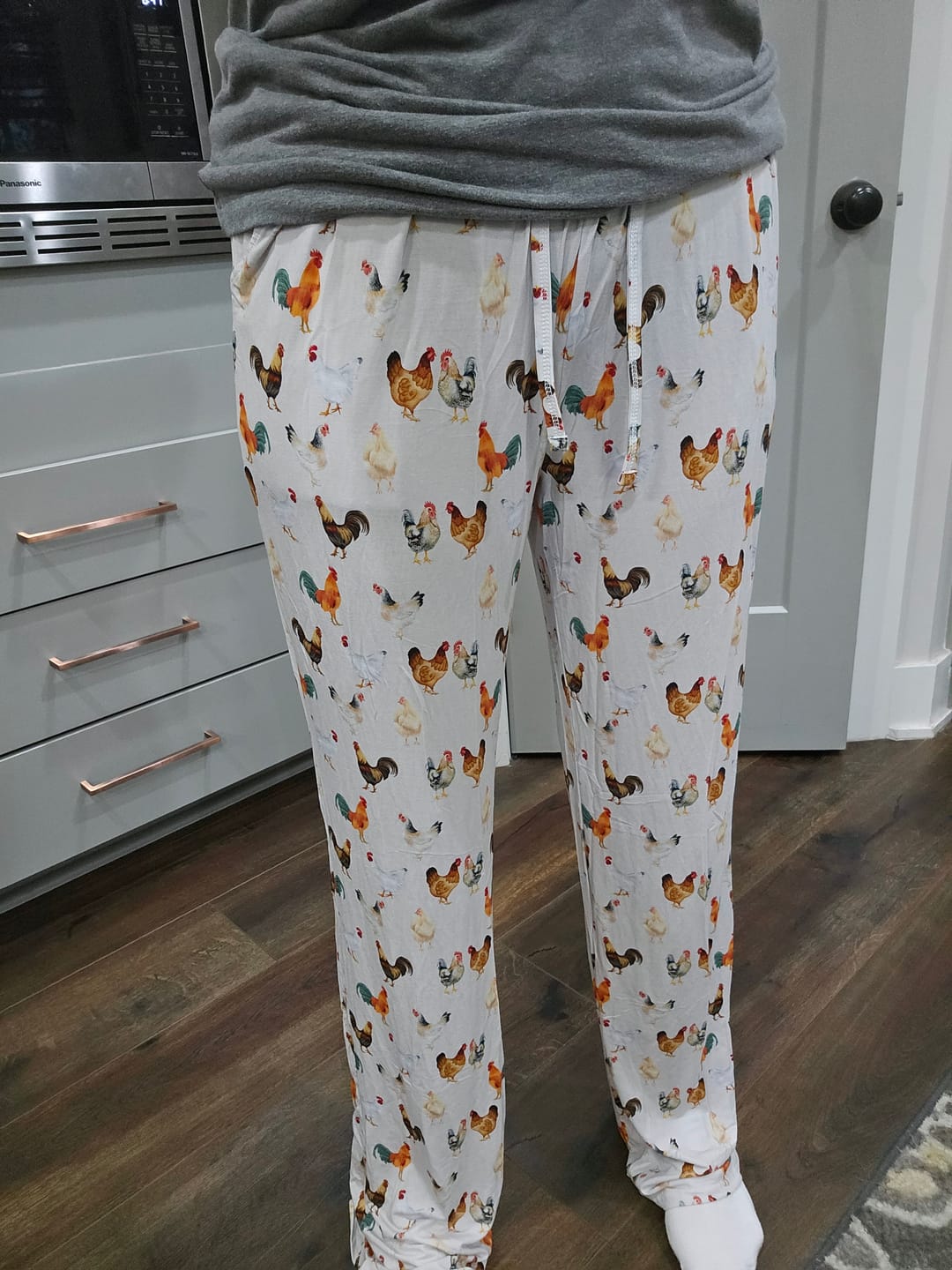 Customer photo review of Chicken Bamboo Pajama Pants