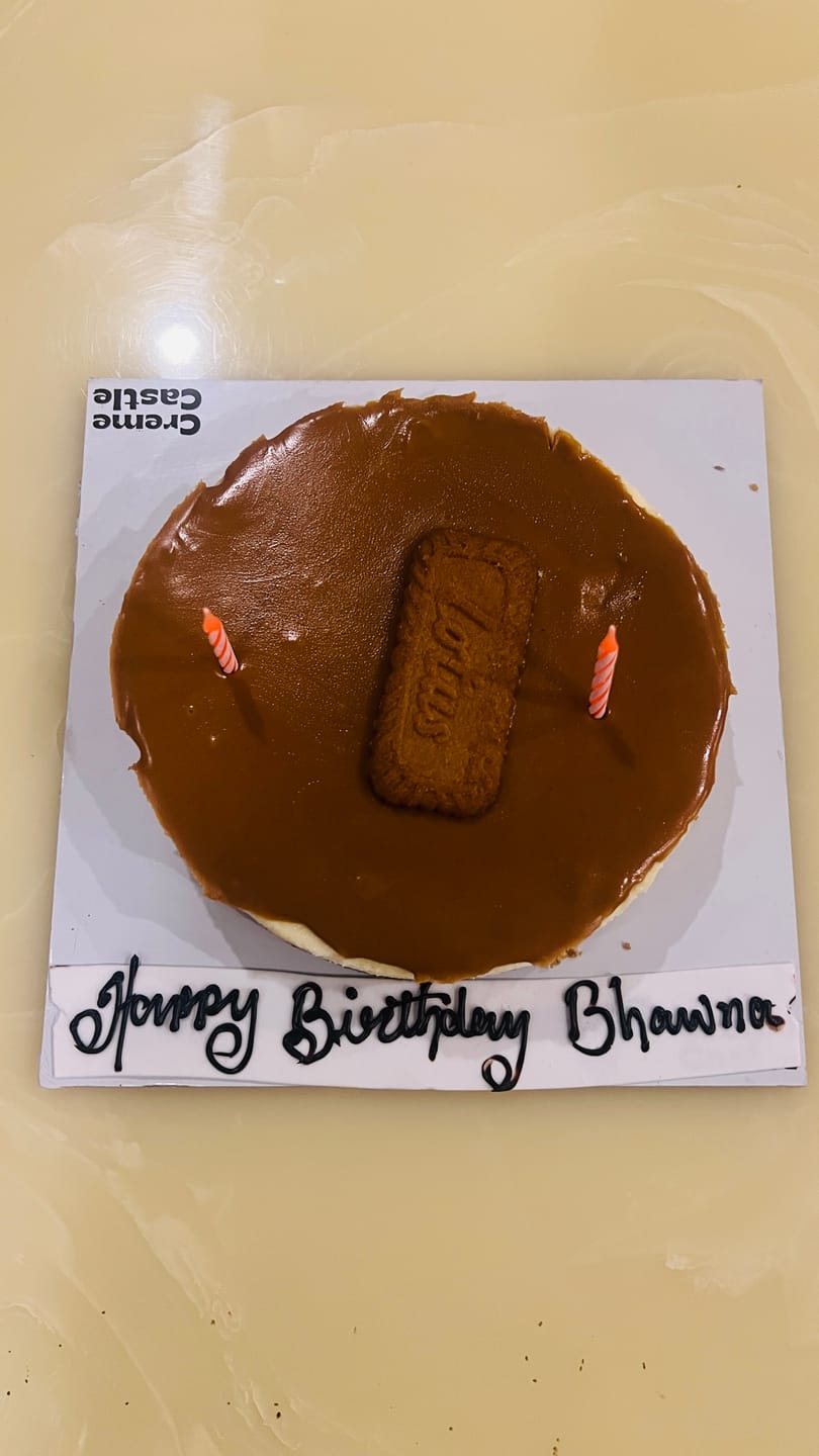 Customer photo review of Lotus Biscoff Cheesecake