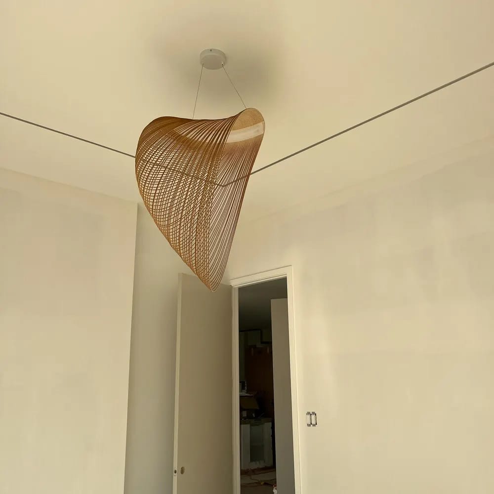 Customer photo review of Home Decor Wood Art LED Chandelier, Dimmable
