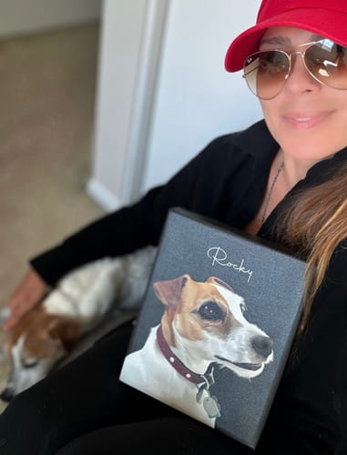 Customer photo review of Pet Art Canvas Wrap