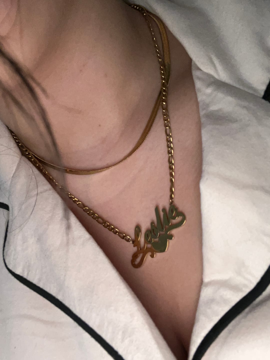 Customer photo review of Love Name Necklace