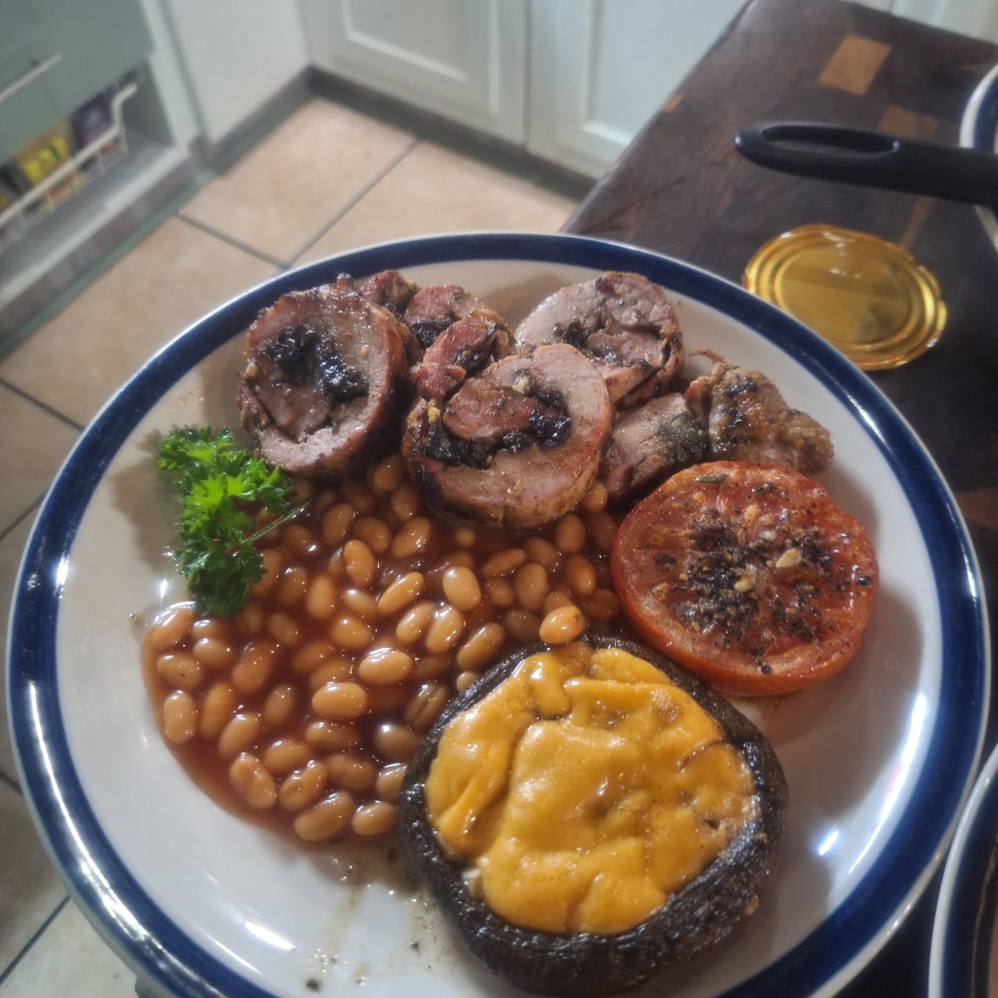 Customer photo review of Rolling Braai Basket