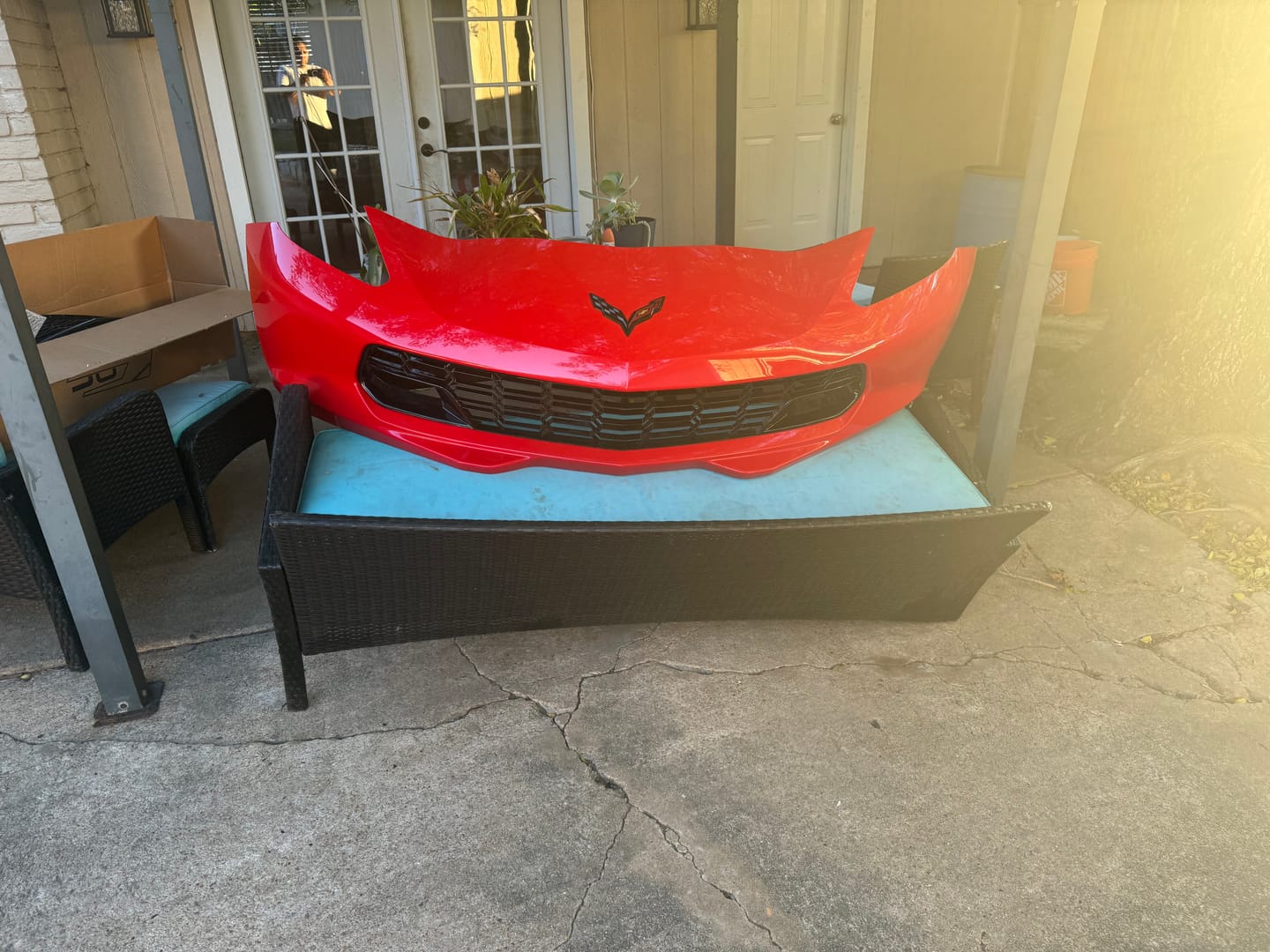 Customer photo review of Corvette C7 Carbon Flash Front Bumper Grill