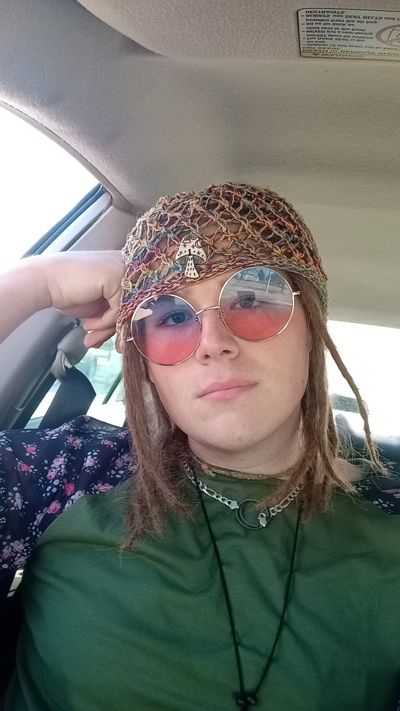 Customer photo review of Honeycomb Mushroom Hemp Hat