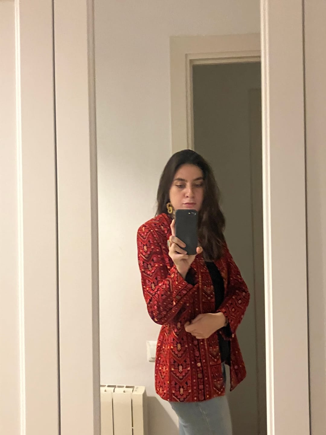 Customer photo review of Heavy Embroidered Blazer