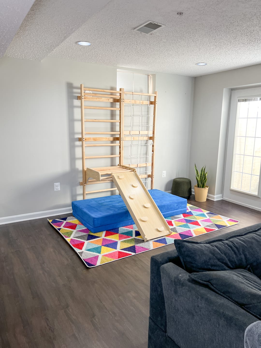 Customer photo review of Neem Swedish Wall Ladder & Indoor Wooden Climber for Kids – Home Gym Playset
