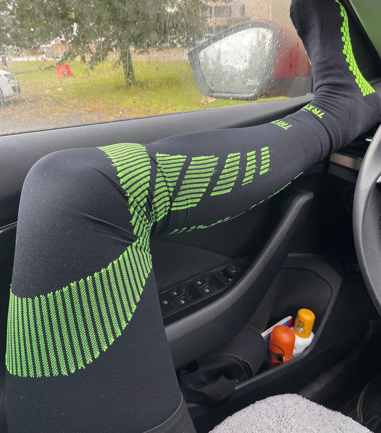 Customer photo review of eXtend High – Kompressiolahkeet – Musta/Lime