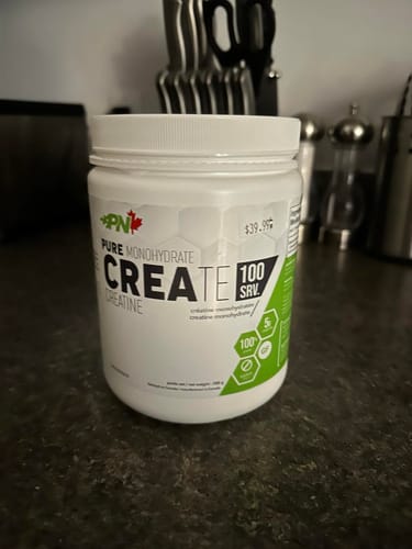 Customer photo review of CREATE PURE MONOHYDRATE CREATINE