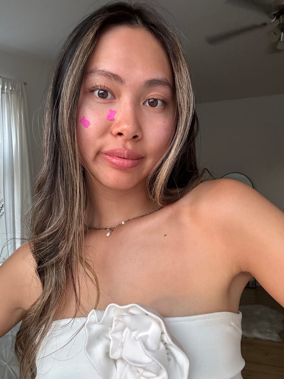 Customer photo review of Pimple Patches with Salicylic Acid - 72 Pink Teddies