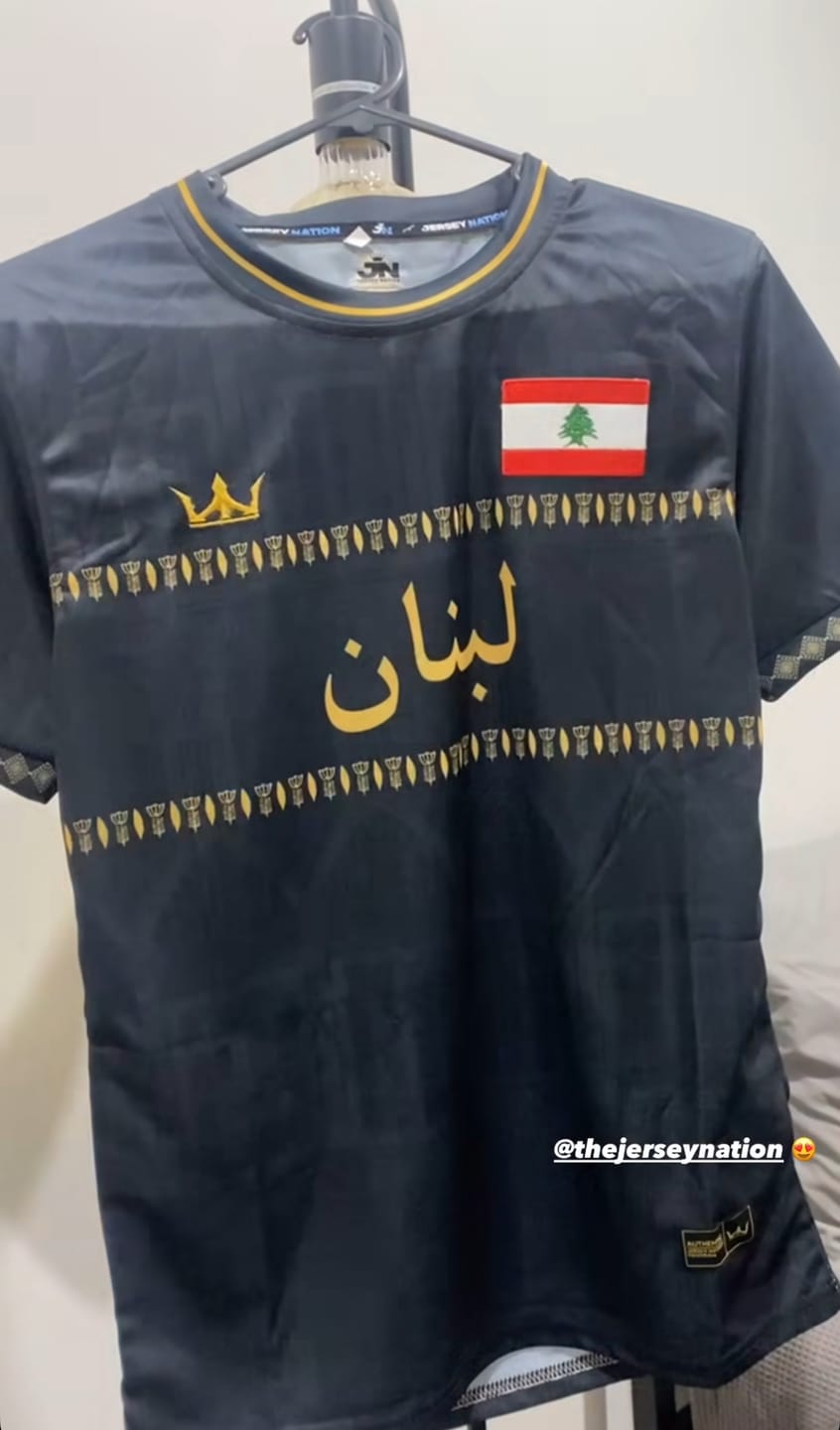 Customer photo review of Lebanon Custom Football Jersey