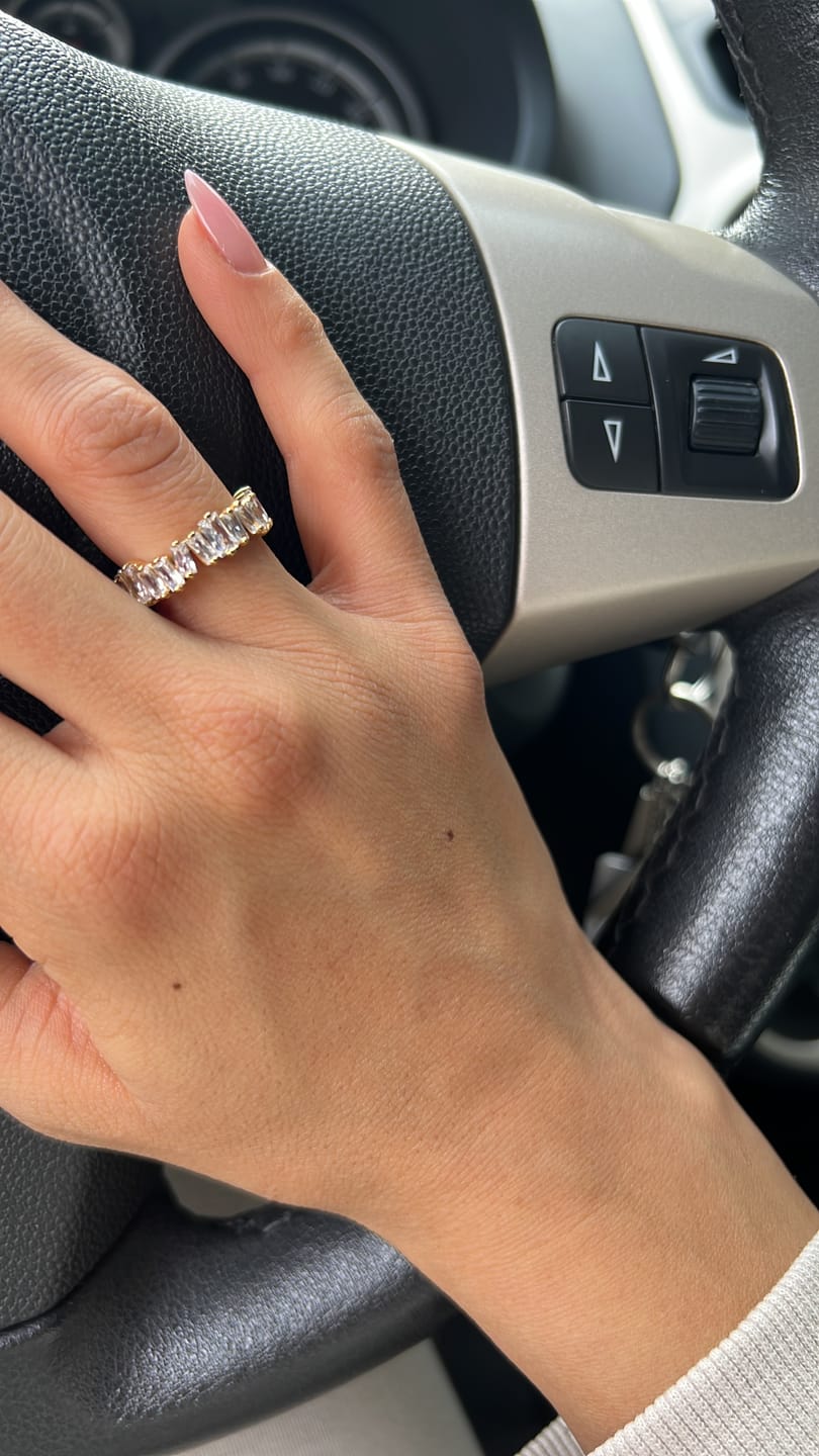 Customer photo review of Cristallo Ring | 18K vergoldet