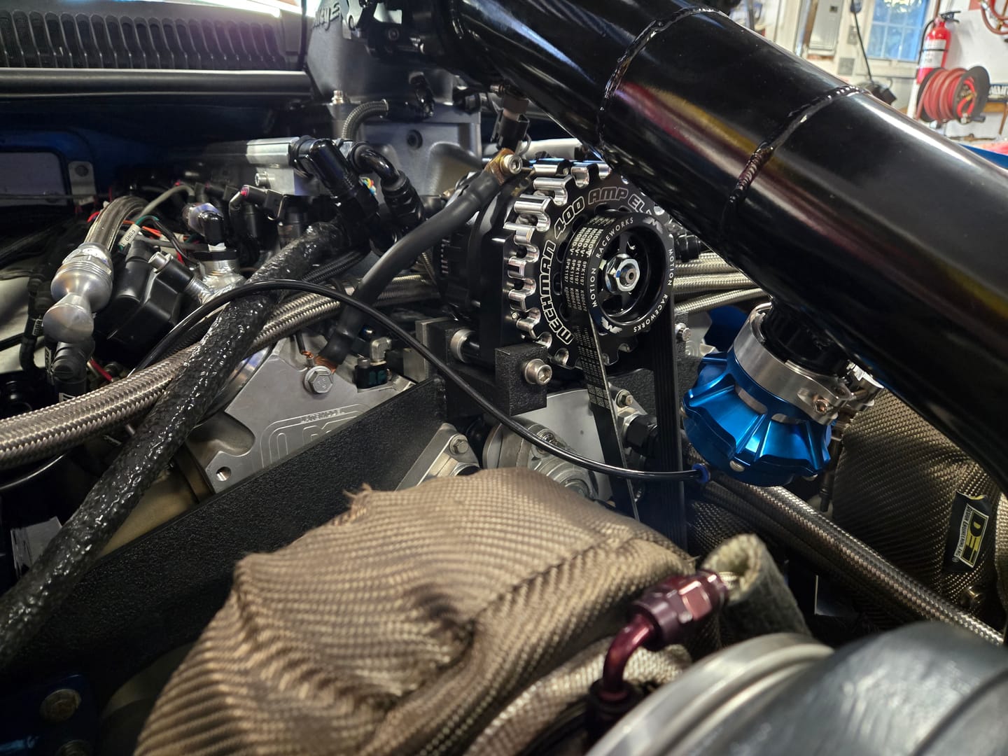 Customer photo review of LS 3" OD Billet Overdrive Alternator Pulley 6 Rib 10-10042