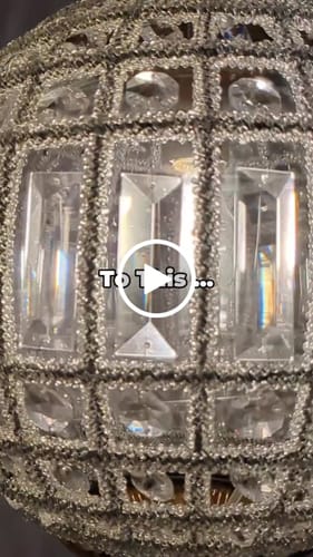 Customer video review of French Modern Crystal Orb Chandelier