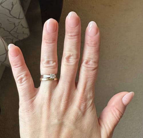 Customer photo review of Put It In Neutral Press On Nails (24PC)