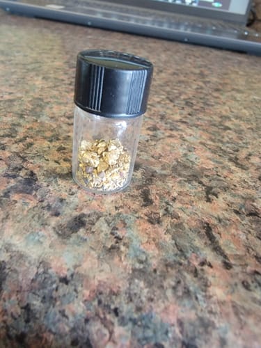 Customer photo review of Nugget Reserve 'MUSEUM SPECIMEN CHASE' - Gold Panning Paydirt Concentrate