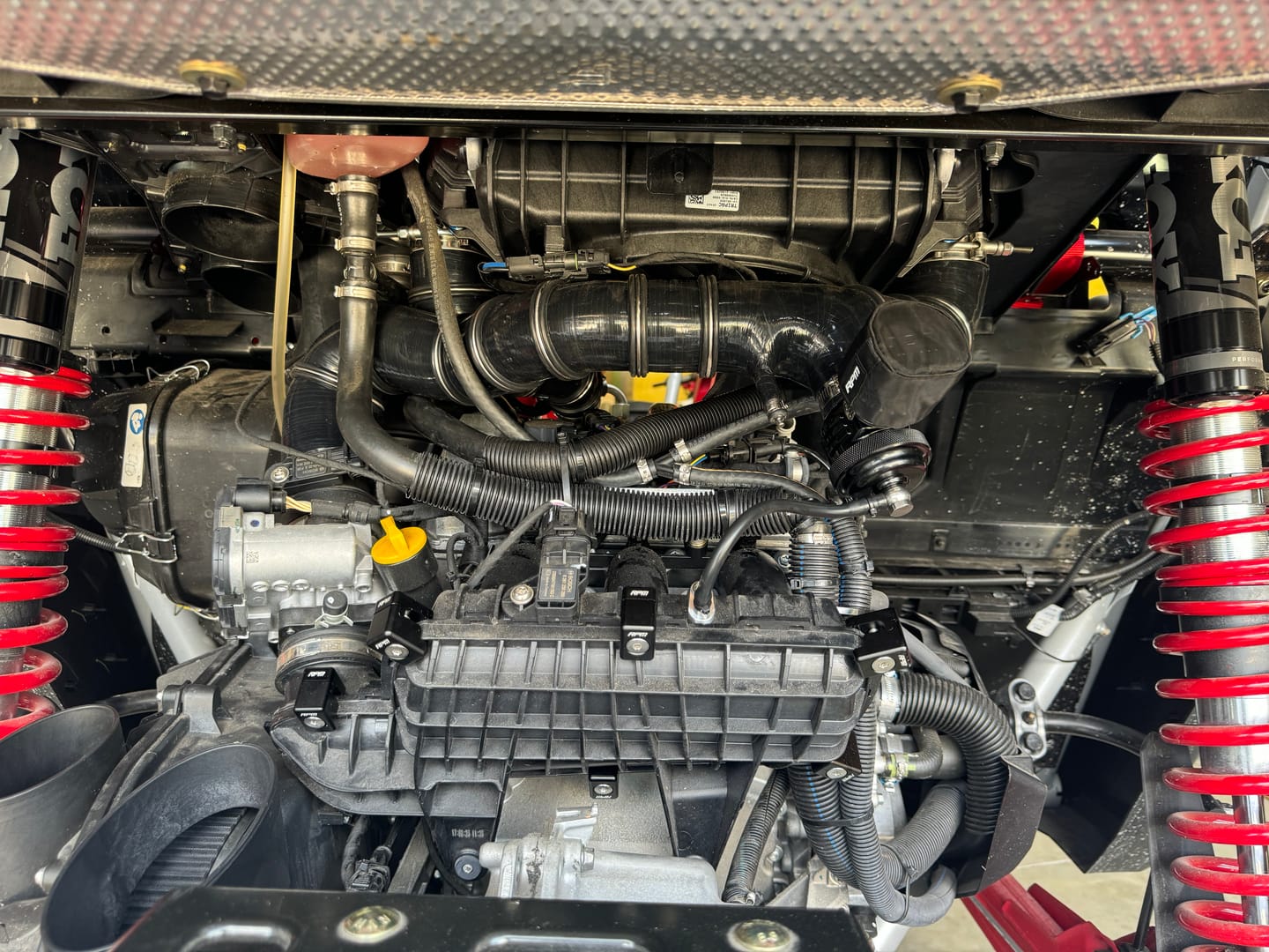 Customer photo review of Can-Am Turbo X3 Billet Plenum Clamps / Reinforcements