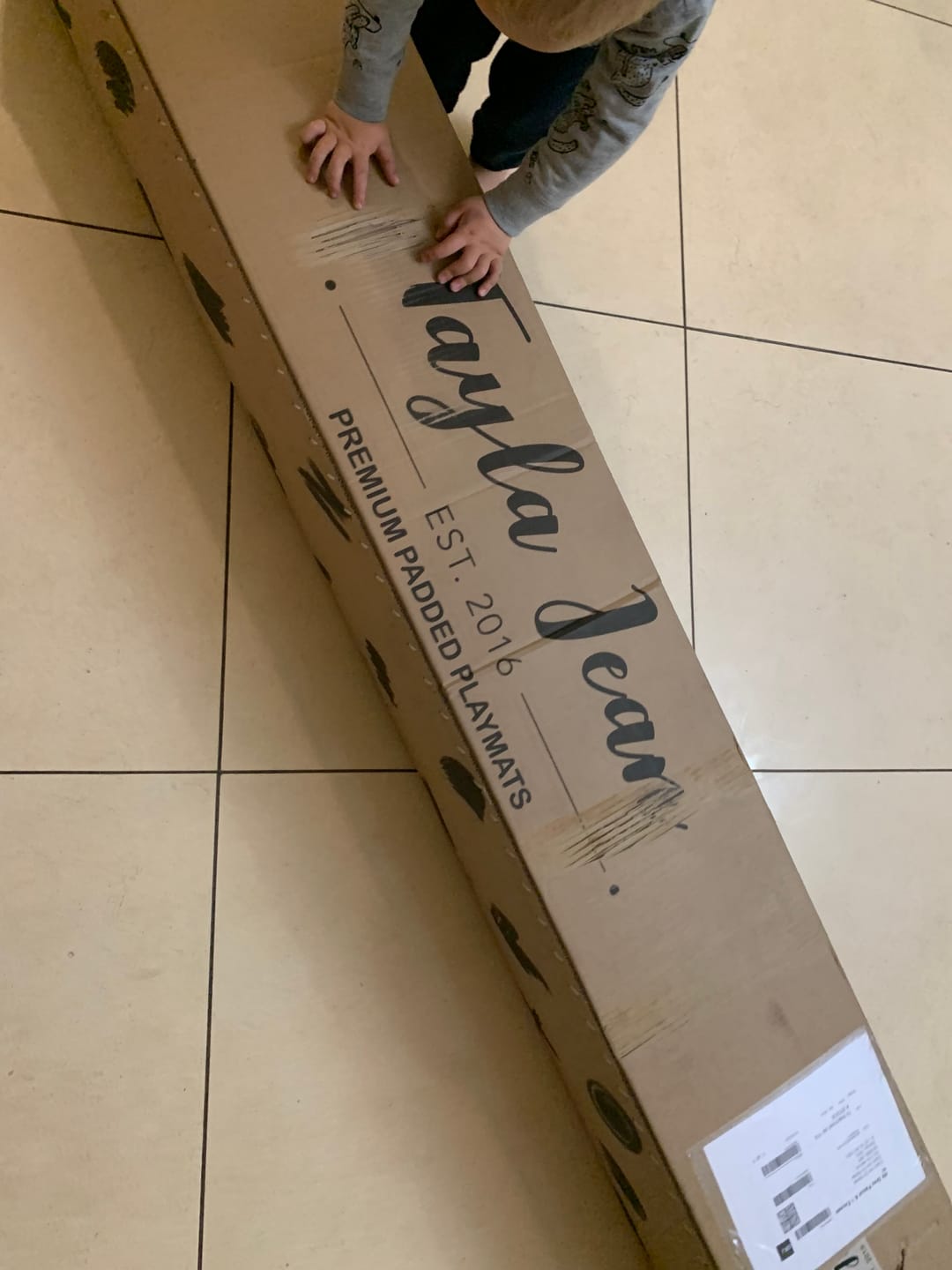Customer photo review of World Map and Road Play Mat