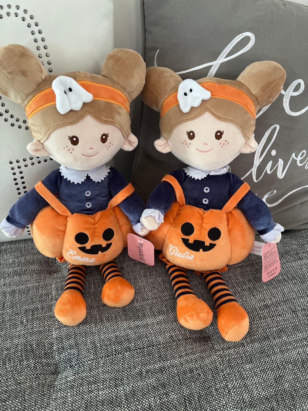 Customer photo review of Personalized Pumpkin Girl (2 Skin Tones) - Halloween Special