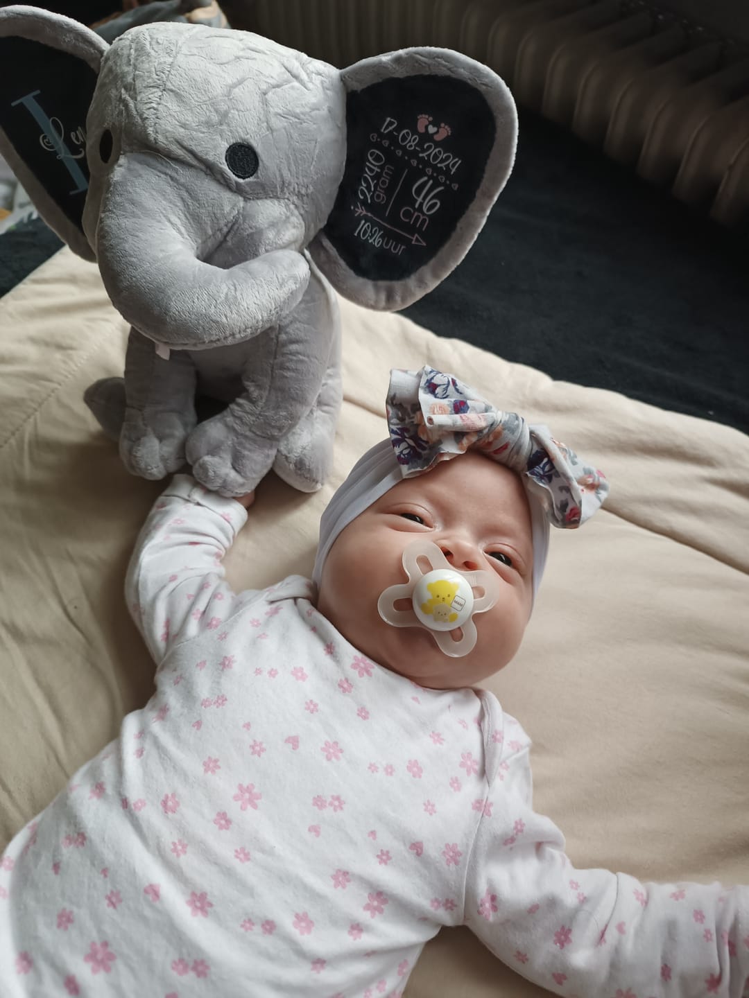 Customer photo review of Knuffelolifant - Baby-Knuffel