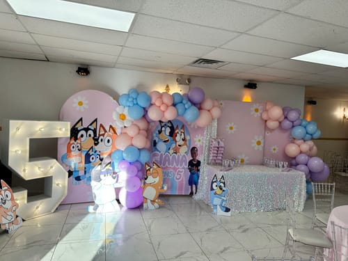 Customer photo review of Rectangular Backdrop Wall Set, Birthday&Baby Shower&Wedding Party Decoration