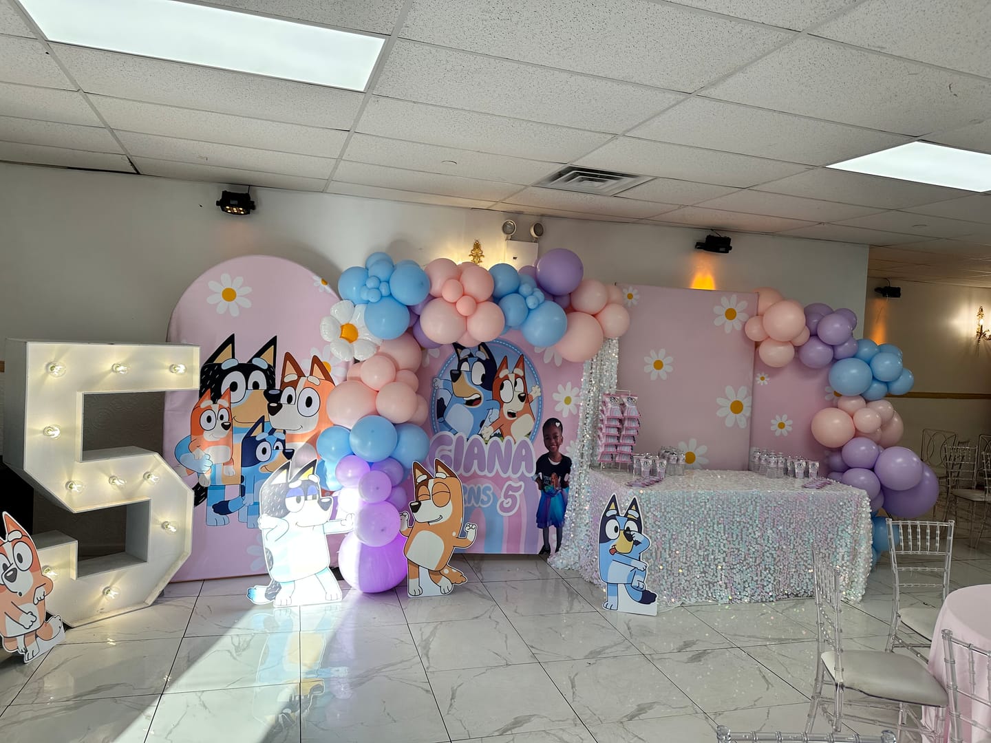 Customer photo review of Rectangular Backdrop Wall Set, Birthday&Baby Shower&Wedding Party Decoration