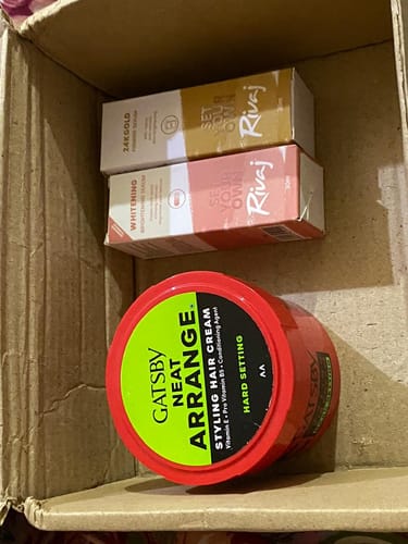 Customer photo review of Gatsby Hard Setting Hair Cream 250g