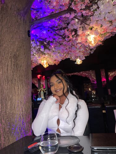 Customer photo review of Be Fur Real Trim Top & Skirt SET