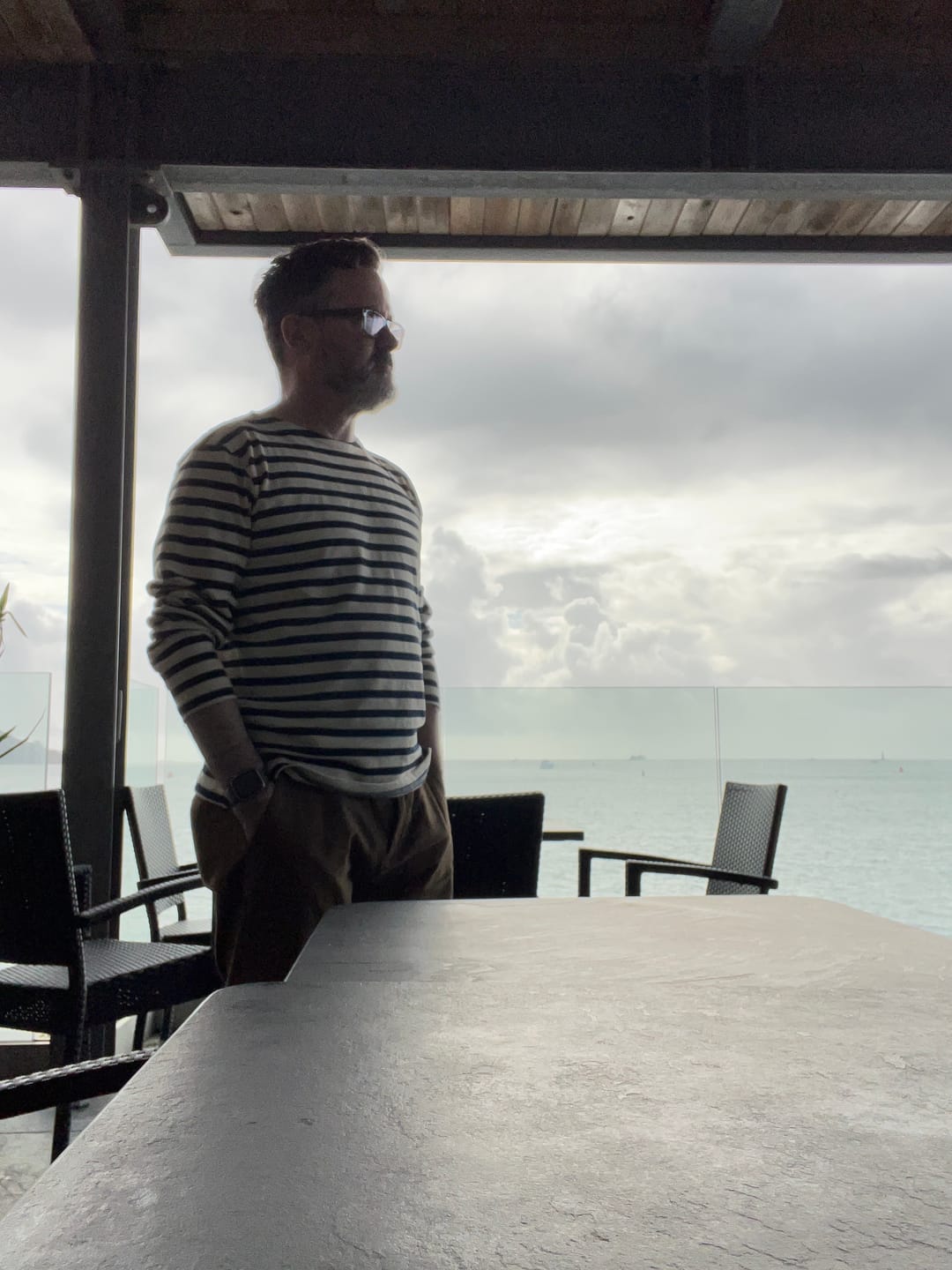 Customer photo review of Breton Stripe Long Sleeve T-Shirt