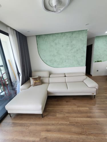 Customer photo review of Sofa góc da 3 chỗ tựa gật gù - FOREVAL