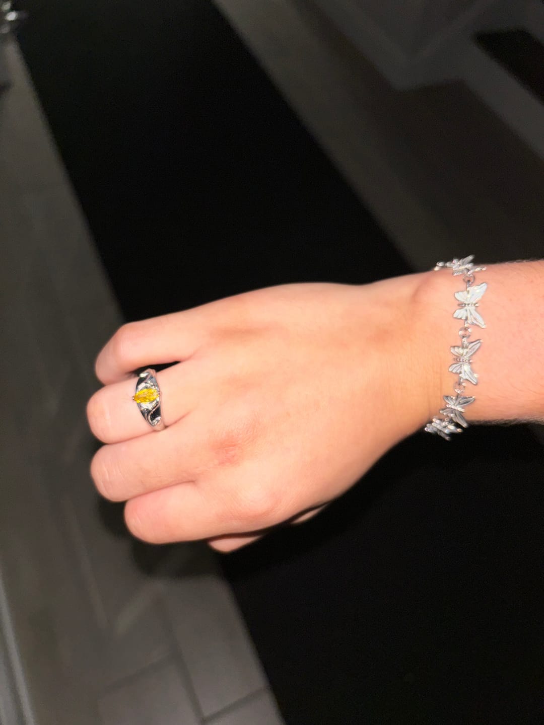 Customer photo review of BUTTERFLY BRACELET (ADJUSTABLE)
