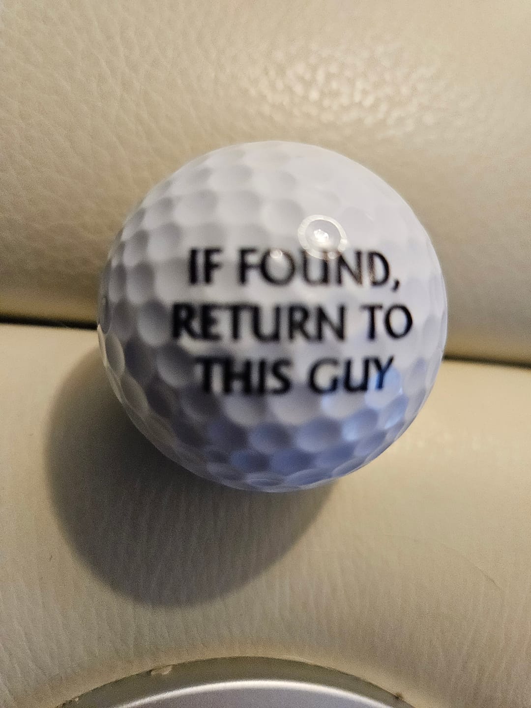 Customer photo review of Custom Photo If Found Return To This Guy - Gift For Dad, Father, Grandpa, Golfer, Golf Lover - Personalized Golf Ball