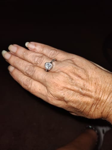 Customer photo review of Forever In My Heart Urn Ring