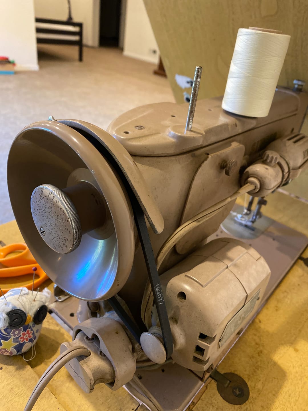 Customer photo review of Motor Belt 15 3/8", Singer