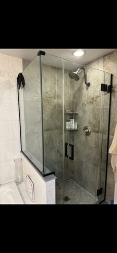 Customer photo review of 10.5 Inch S-Style Shower Arm
