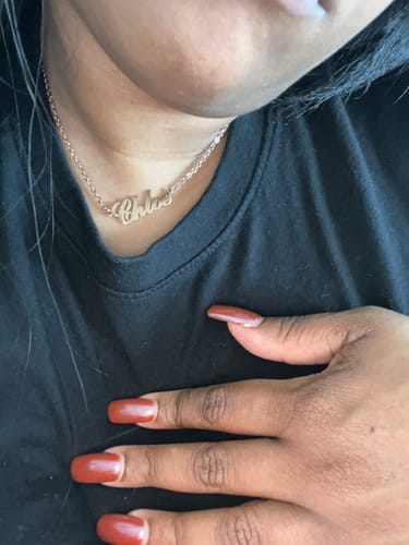 Customer photo review of Personalized Name Necklace
