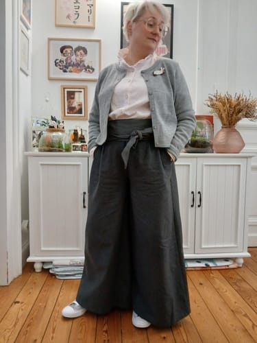 Customer photo review of Pantalon César- Flanelle de coton gris