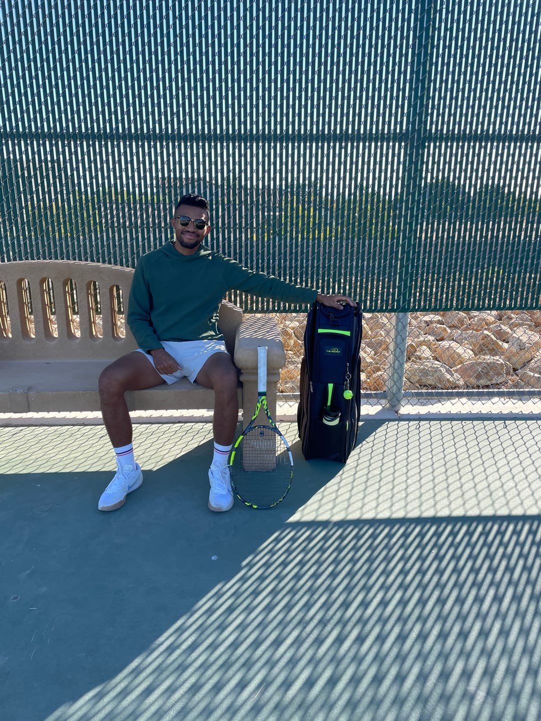Customer photo review of The Rocket Tennis Racquet Bag