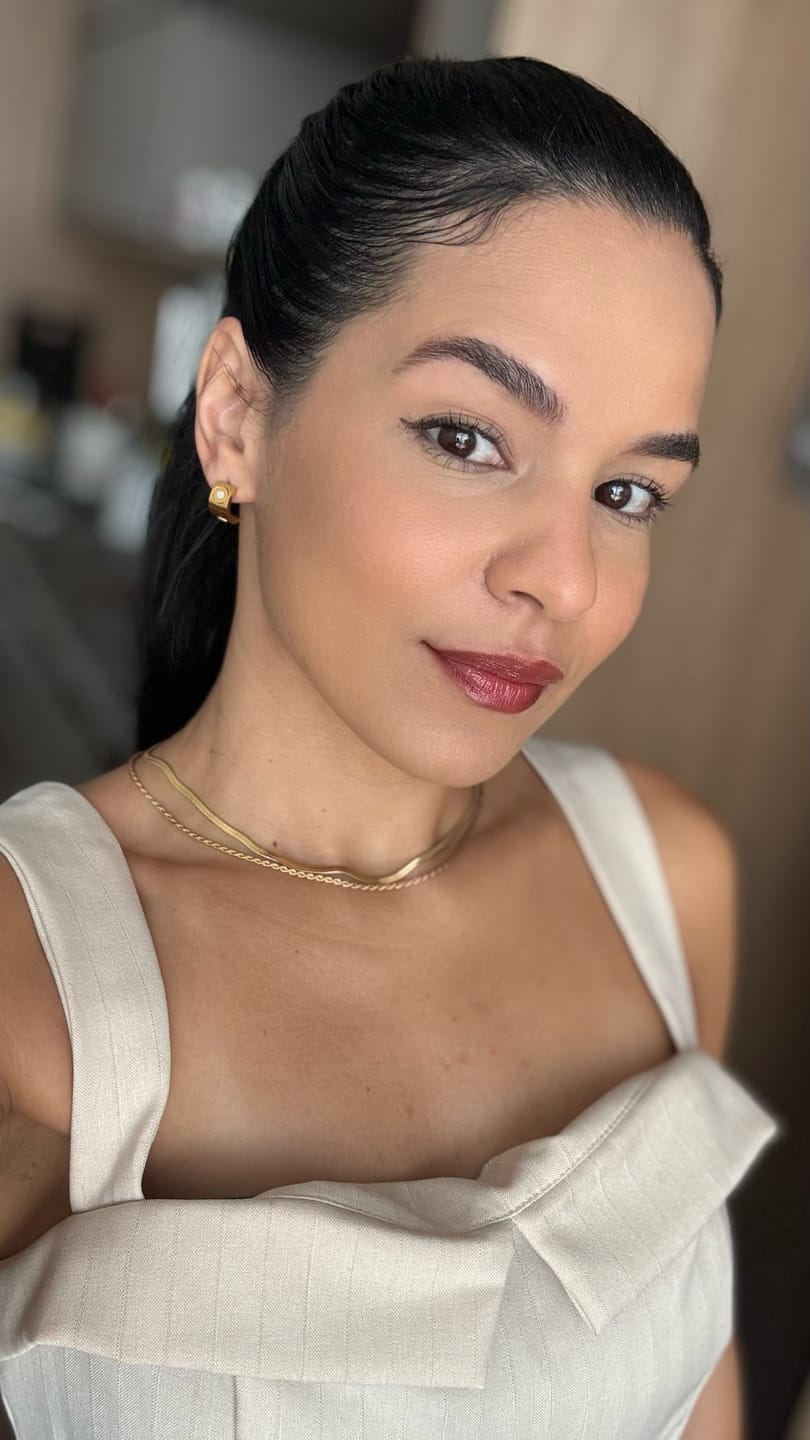 Customer photo review of Mix Colar Melina Banhado em Ouro 18k