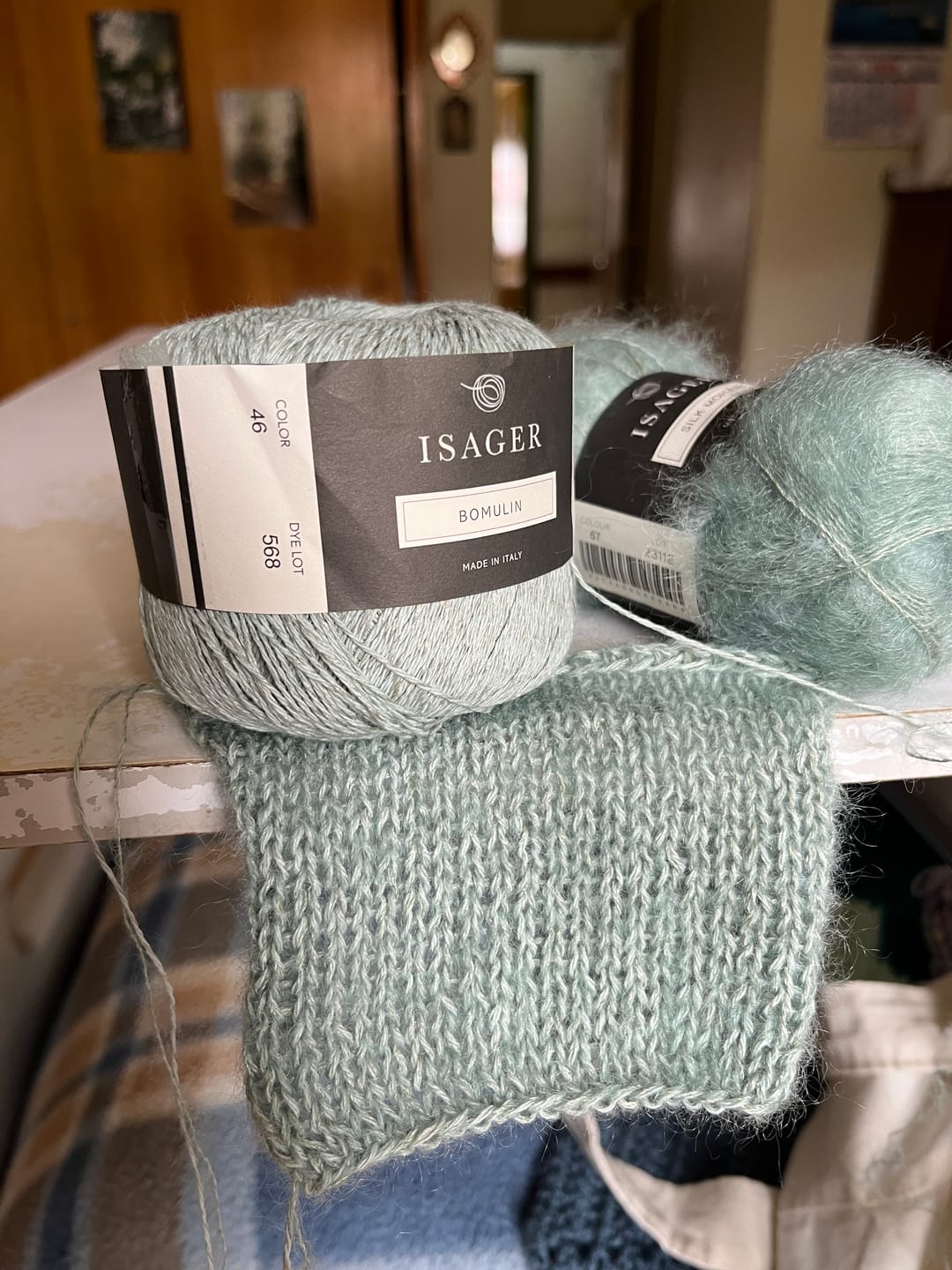 Customer photo review of Silk Mohair  (75% Kid Mohair / 25% Seda)