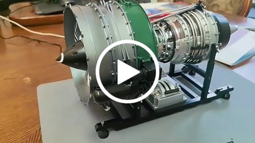 Customer video review of Full Metal Turbofan Engine Aircraft Jet Engine Model Kit