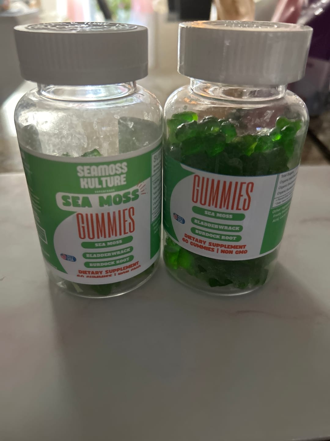 Customer photo review of Sea moss, Bladderwrack and Burdock root gummies (60 count)