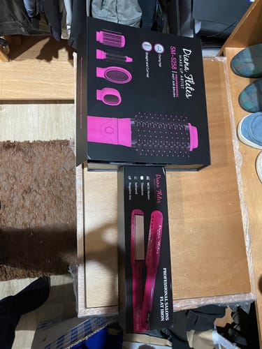 Customer photo review of KIT Plancha Profesional INFRARED  +  Cepillo 5 En 1 Diana Fletes