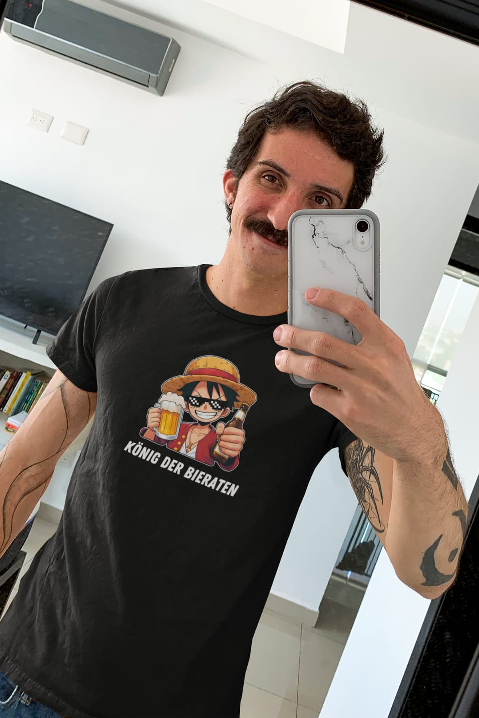 Customer photo review of KÖNIG DER BIERATEN V2 - Premium Shirt
