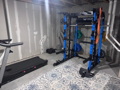 Customer photo review of Major Fitness B52 All-In-One Home Gym Smith Machine