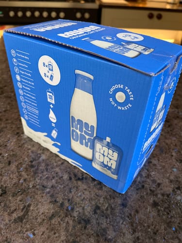Customer photo review of MYOM Original Oat Drink Blend (8 x 130g - Makes 8 x 1L) Multipack