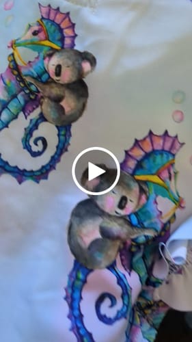 Customer video review of PREORDER Seahorse Koala Girls Long Sleeve Back Zip Swimmers (Ships w/c 15th April)