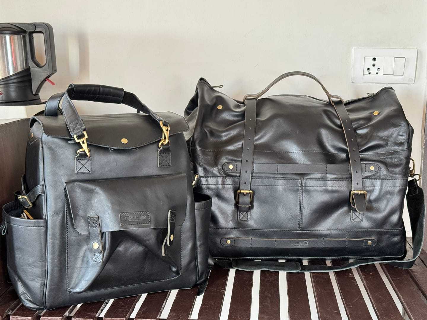 Customer photo review of outlaw duffel bag